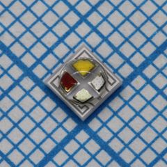 Светодиод RGBW smd 3Вт/ 3,45х3,45x2,15мм/красный  630нм  60лм 2.1в/ зеленый 520нм  110лм  2.7в/ синий 450нм 20лм 3.1в/ белый  5000K 110лм 2.7в при 350мА/ Ifmax=400мА/ 130°