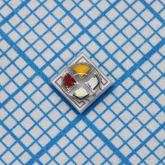 Светодиод RGBW smd 3Вт/ 3,45х3,45x2,15мм/красный  630нм  60лм 2.1в/ зеленый 520нм  110лм  2.7в/ синий 450нм 20лм 3.1в/ белый  3000K 100лм 2.7в при 350мА/ Ifmax=400мА/ 130°