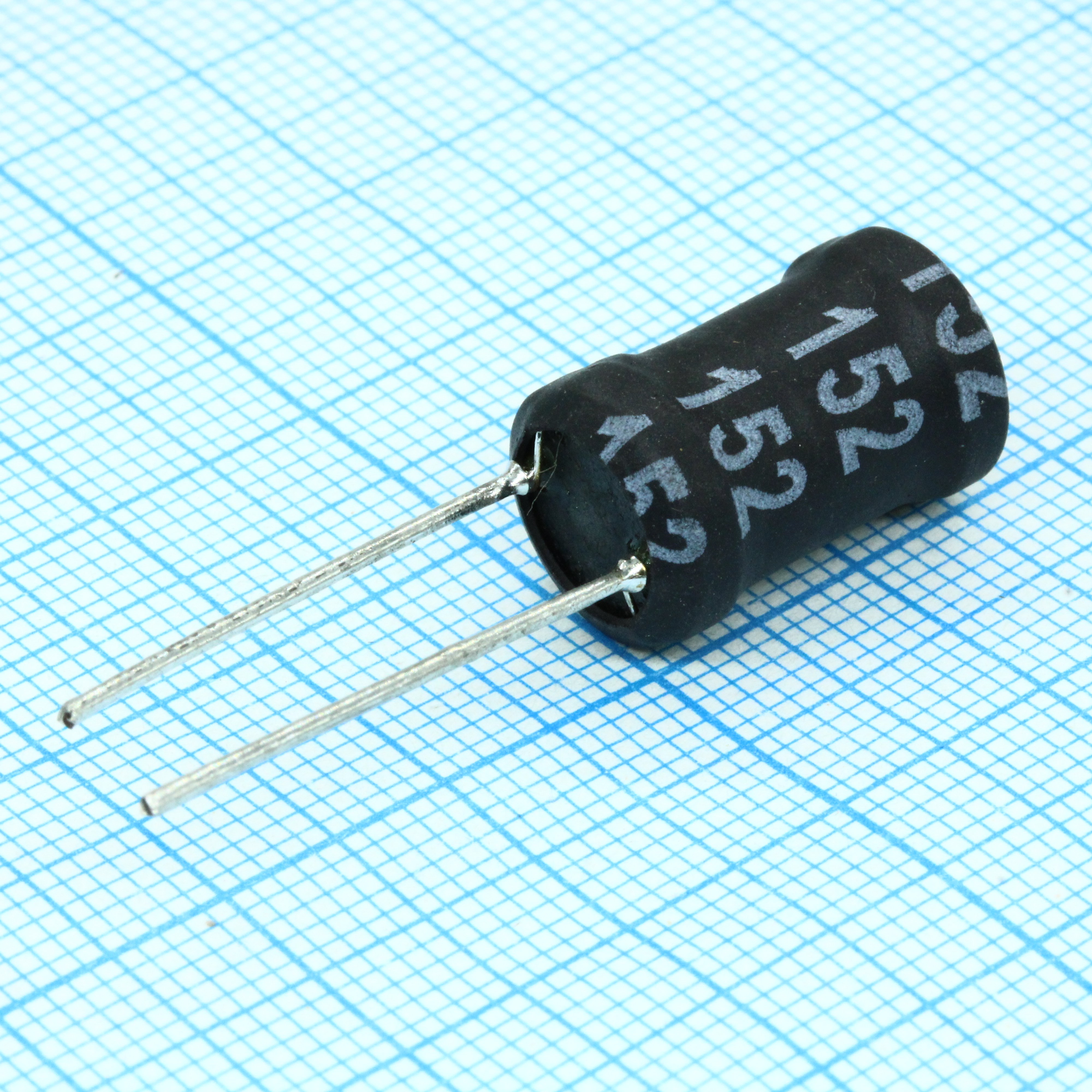 Радиальная индуктивность 1500uH 0,52A 1.3Ohm DCR p=6.5mm