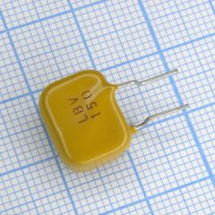 Самовосстанавливающийся предохранитель PTC 0.15A(hold) 0.3A(trip) 600VAC 3A 1W 8s 6Ohm Radial 13.5 X 12.6 X 6.5mm