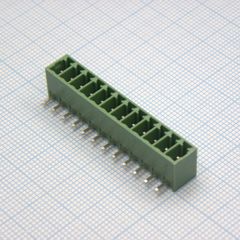 Разъемный клеммный блок на плату, 12 контактов. Серия 15EDGRC-3.5