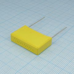 Пленочный помехоподавляющий конденсатор X2,  0.47uF ±10%, 310VAC, радиальные выводы с шагом 22.5mm, (26.5 x 7 x 17mm)