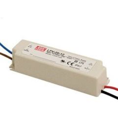 AC-DC, 20Вт, IP67, вход 90…264В AC, выход 12В/1.67A, изоляция 3000В AC, в кожухе 118х35х26мм, -30…+70°С