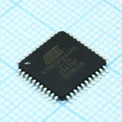 Микроконтроллер AVR 64-K Флэш-память, 4-Кбайт ОЗУ, 2-Кбайт EEPПЗУ, 8 каналов 10-бит АЦП интерфейс JTAG 1.8 - 5.5 V пикомощный