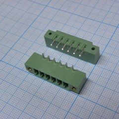 Разъемный клеммный блок на плату, 6 контактов. Серия 15EDGRM-3.5