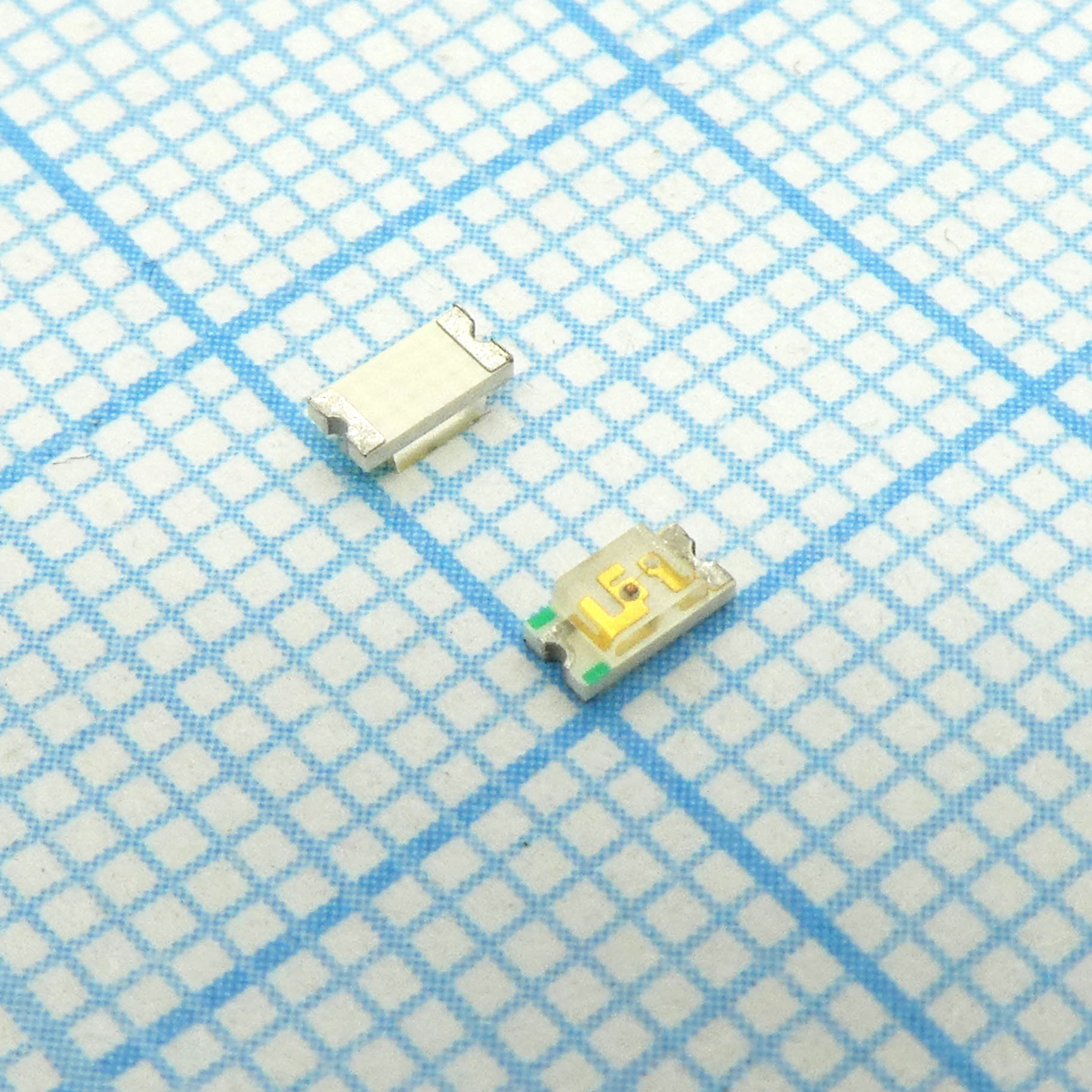 Светодиод smd 3,2х1,6мм/красный/635нм/50-150мкд/прозрачный/120°
