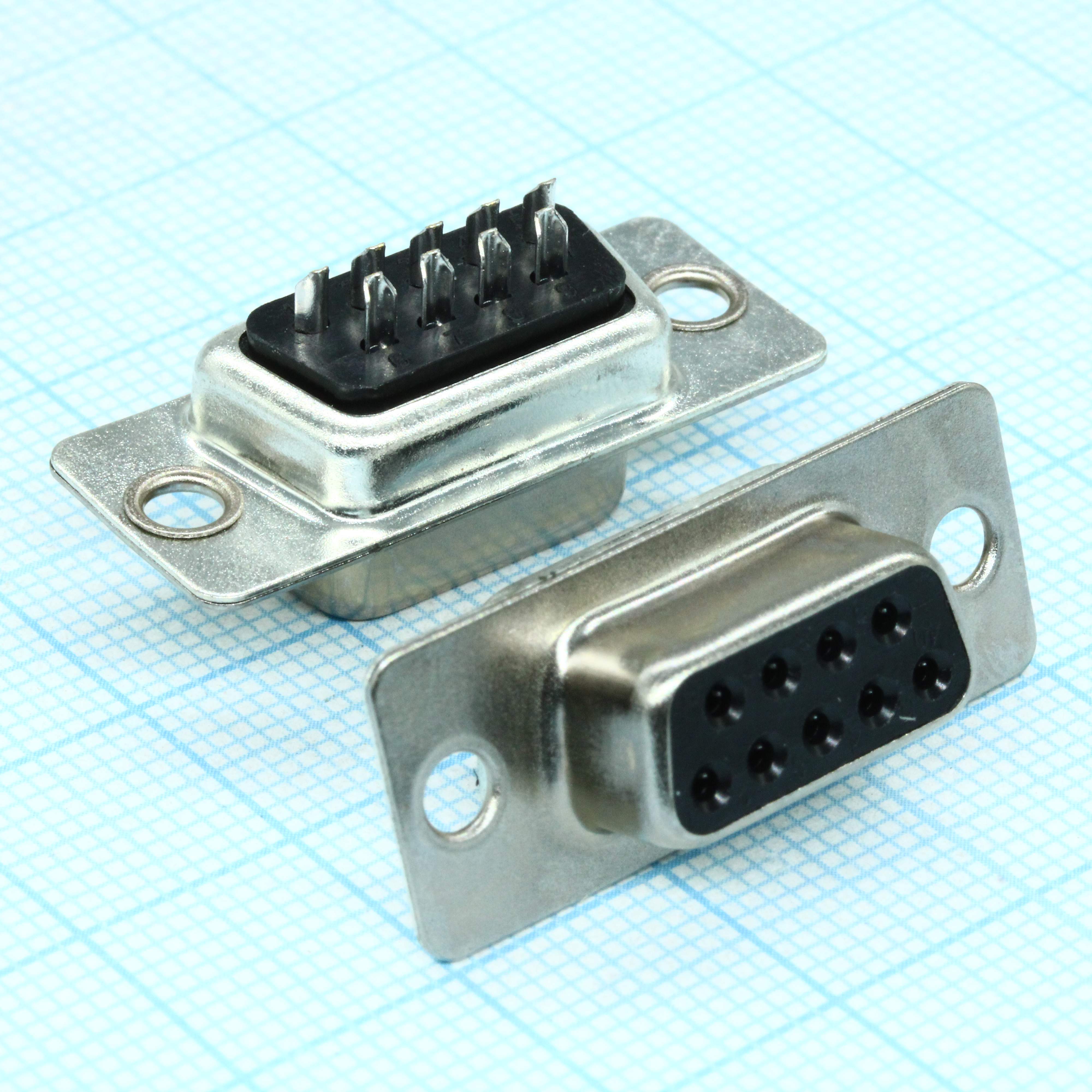 гнездо 9 pin на кабель (пайка)