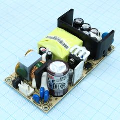 AC-DC, 65.1Вт, вход 85…264V AC, 47…63Гц /120…370В DC, выход 15В/4.34A, рег. вых 13.5…16.5В, изоляция 3000В AC, открытая плата 101.6х50.8х29мм, -30…+70°С