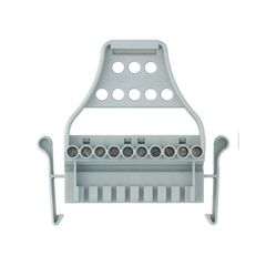 Штекер 10 полюсов для клемм WKB 2.5/B/U, тип фиксации провода: винтовой, номинальное сечение: 2,5 мм кв., 24A, 1000V, мм, цвет: серый, тип монтажа: на кабель