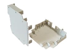 Боковая секция корпуса для РЭА, габариты, Ш х В х Г (мм): 22,5 x 96,5 x 114 , пластик, цвет: серый, серия wiebox STANDARD
