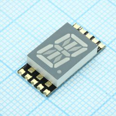 1 разрядный сегментный индикатор smd 10,16мм/зеленый/570нм/5.6-11мкд/ОА