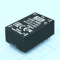 DC/DC LED повышающий/понижающий, вход 9…36В, выход 2…40В/0.3А, КПД до 91%, вход On/Off/DIMM, 31.8x20.3x12.2мм, DIP, -40…71°C, пластик