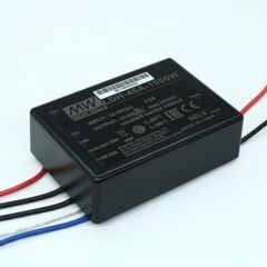 DC/DC LED повышающий, вход 9…18В, выход 12…43В/1.05А, КПД до 91%, вход On/Off/DIMM, 75x53x22.7мм, проводные выводы, -40…60°C, пластик
