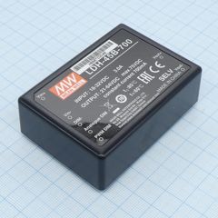 DC/DC LED повышающий, вход 18…32В, выход 21…64В/0.7А, КПД до 95%, вход On/Off/DIMM, 75x53x22.7мм, DIP, -40…70°C, пластик