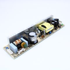 AC-DC, 74.4Вт, вход 90…264V AC, 47…63Гц /127…370В DC, выход 12В/6.2A, рег.вых.11…13.5, изоляция 3000В AC, открытая плата 222х55х30мм, -20…+70°С