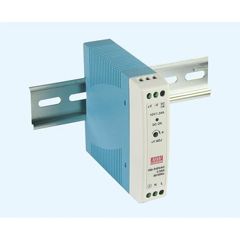 Преобразователь AC-DC на DIN-рейку  15Вт, выход 5В/3A, рег. вых 4.75…5.5В, вход 85…264V AC, 47…63Гц /120…370В DC, изоляция 3000В AC, в кожухе  22,5х90х100мм, -20…+70°С