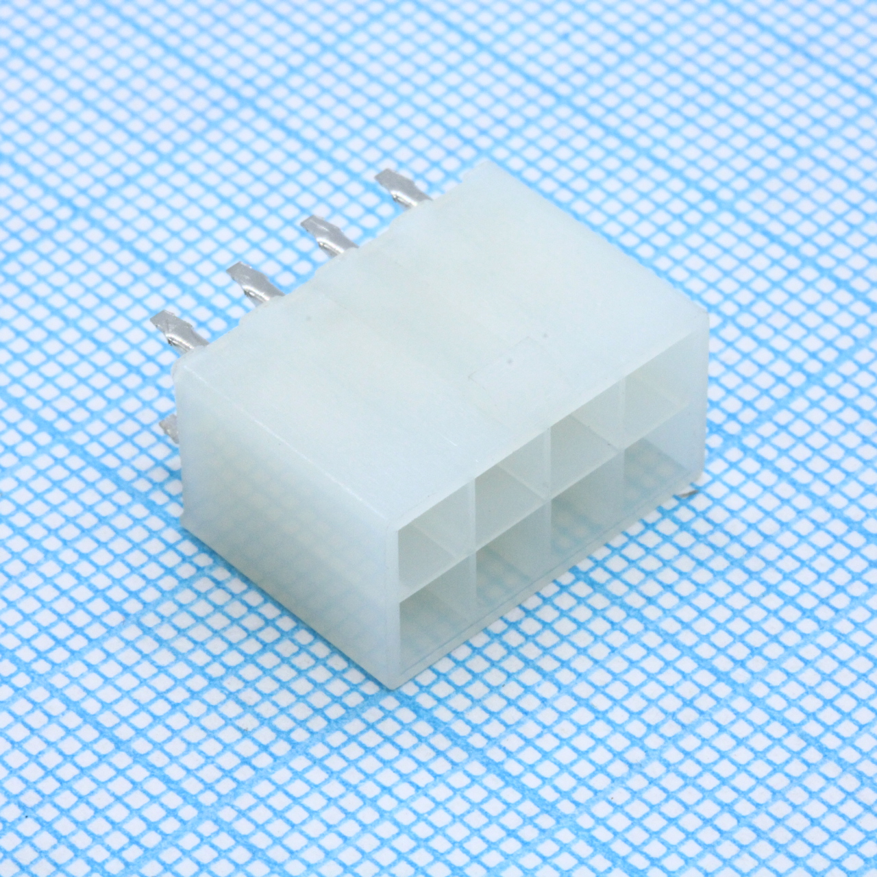 Разъем питания (с контактами) Mini-Fit, 8pin, вилка на кабель, шаг 4,2мм
