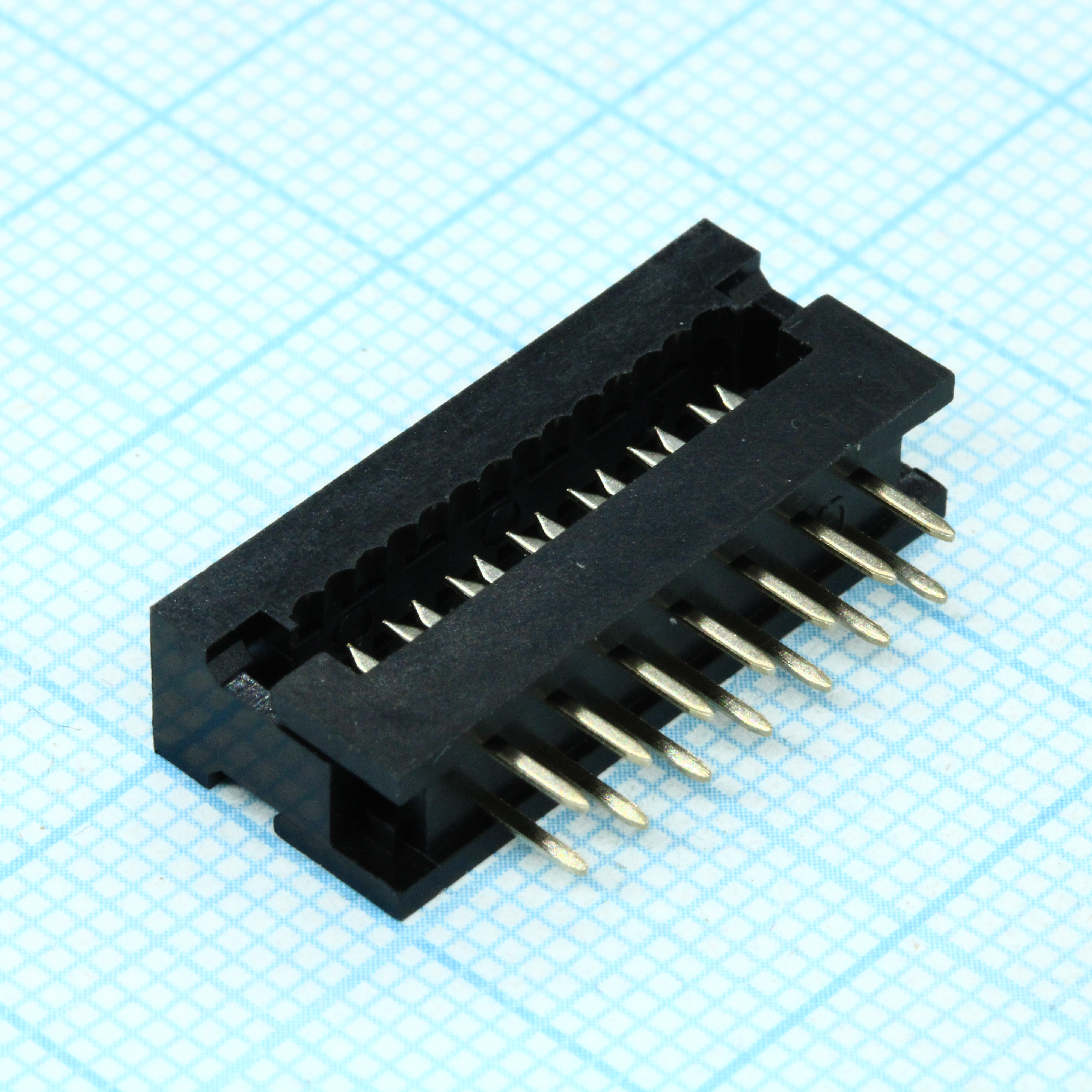 FDC разъем для шлейфа на плату 14pin(2x7), шаг 2.54мм