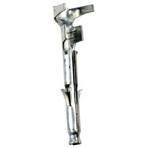 Контакт разъема Mini-Universal MATE-N-LOK; Тип: Контакт розетки; Ток: 7 А; Напряжение: 600 В; Монтаж: Обжим; Провод AWG: 16-20AWG