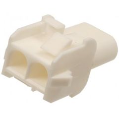 Корпус разъема Universal MATE-N-LOK, вилка 2PIN, In-Line (Nylon, UL 94V-0) без контактов, шаг 6.35 мм