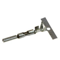 Контакт разъема Mini-Universal MATE-N-LOK; Тип: Контакт розетки; Ток: 10.5 А; Напряжение: 600 В; Монтаж: Обжим; Провод AWG: