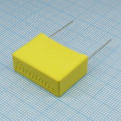 Пленочный помехоподавляющий конденсатор X2  0.68uF, 310V, радиальные выводы с шагом 22mm, (26.5 x 10 x 19mm)