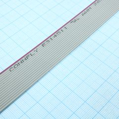 Плоский кабель шлейф 16 проводов, шаг 1.27 мм, 28AWG(7*0.127мм Cu), цена за 1 метр