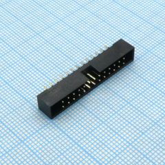 IDC2 разъем, вилка на плату прямая двухрядная 26pin(2x13)., шаг 2.00мм
