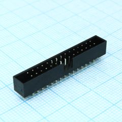 IDC2 разъем, вилка на плату прямая двухрядная 30pin(2x15)., шаг 2.00мм