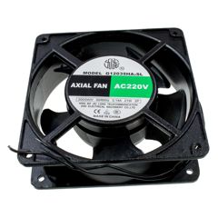 Вентилятор 220В AC, 2600об/мин., 2.32м3/мин, 120х120х38мм, подшипник скольжения, тип вывода - провод