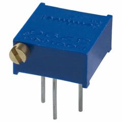 Потенциометр многооборотный керметный 1МОм 0.5Вт PC PIN