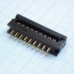 FDC разъем для шлейфа на плату 18pin(2x9), шаг 2.54мм