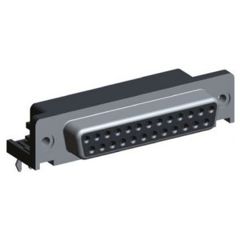 Разъем D Sub, 25 контакт(-ов), Гнездо, DB, Серия AMPLIMITE HD-20, Корпус из Металла, Пайка