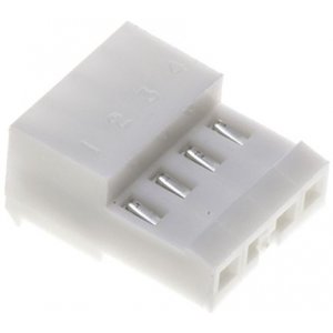 Разъем типа провод-плата, 24 AWG, 2.54 мм, 4 контакт(-ов), Гнездо, Серия MTA-100, IDC / IDT