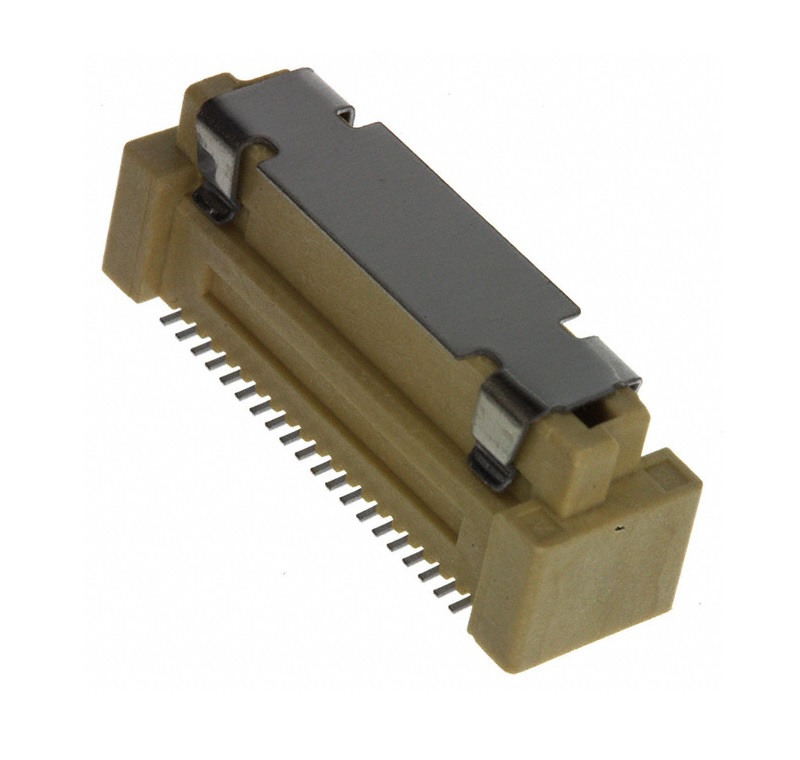 Free Height 40 Position Dual Row Straight SMT .80 mm Stacking Fine Pitch Socket