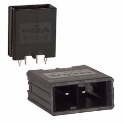 Разъем питания на плату, Серия Mini Universal MATE-N-LOK, 2 контакта, Штекер, 5,08 мм