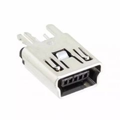 Разъем Mini USB тип B, USB 2.0, розетка, 5 вывод(-ов), Монтаж в Сквозное Отверстие