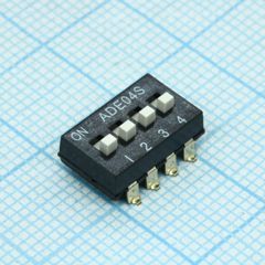 Переключатель DIP Switches; Конфигурация: SPST; Контакты: 4; Шаг: 2.54