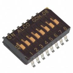 Переключатель DIP 8 групп 24В 0,025А, 1.27mm SMD