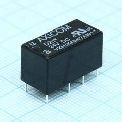 Сигнальное реле, DPDT, 24 В DC, 3 А, Серия D2n/V23105, Сквозное Отверстие, Без Защелки
