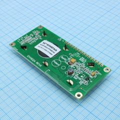 OLED символьный 16х2 (1602A), желтый, 8-битный паралл. интерфейс/опц. SPI, VDD = 3В, -40...+80С