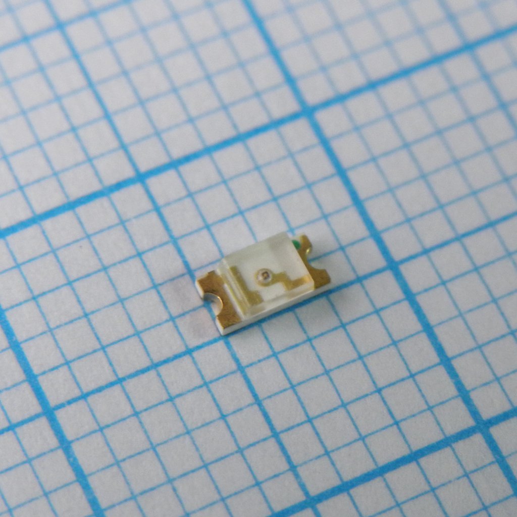 Светодиод smd 3,2х1,6мм/красный/631нм/80мкд/прозрачный/140°