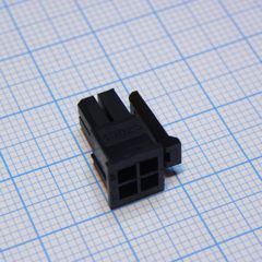 Корпус разъема, двухрядный, Серия Micro-Fit 3.0, розетка, 4 вывод(-ов), 3 мм