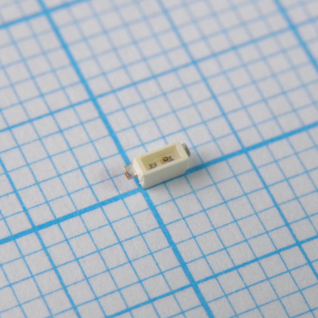 Светодиод smd 3х1,1мм/красный/633нм/90-224мкд/прозрачный/120° боковой