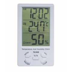 Отображает комнатную температуру в пределах 0°С~50°С, влажность в диапазоне 10% ~ 99%, часы , будильник.