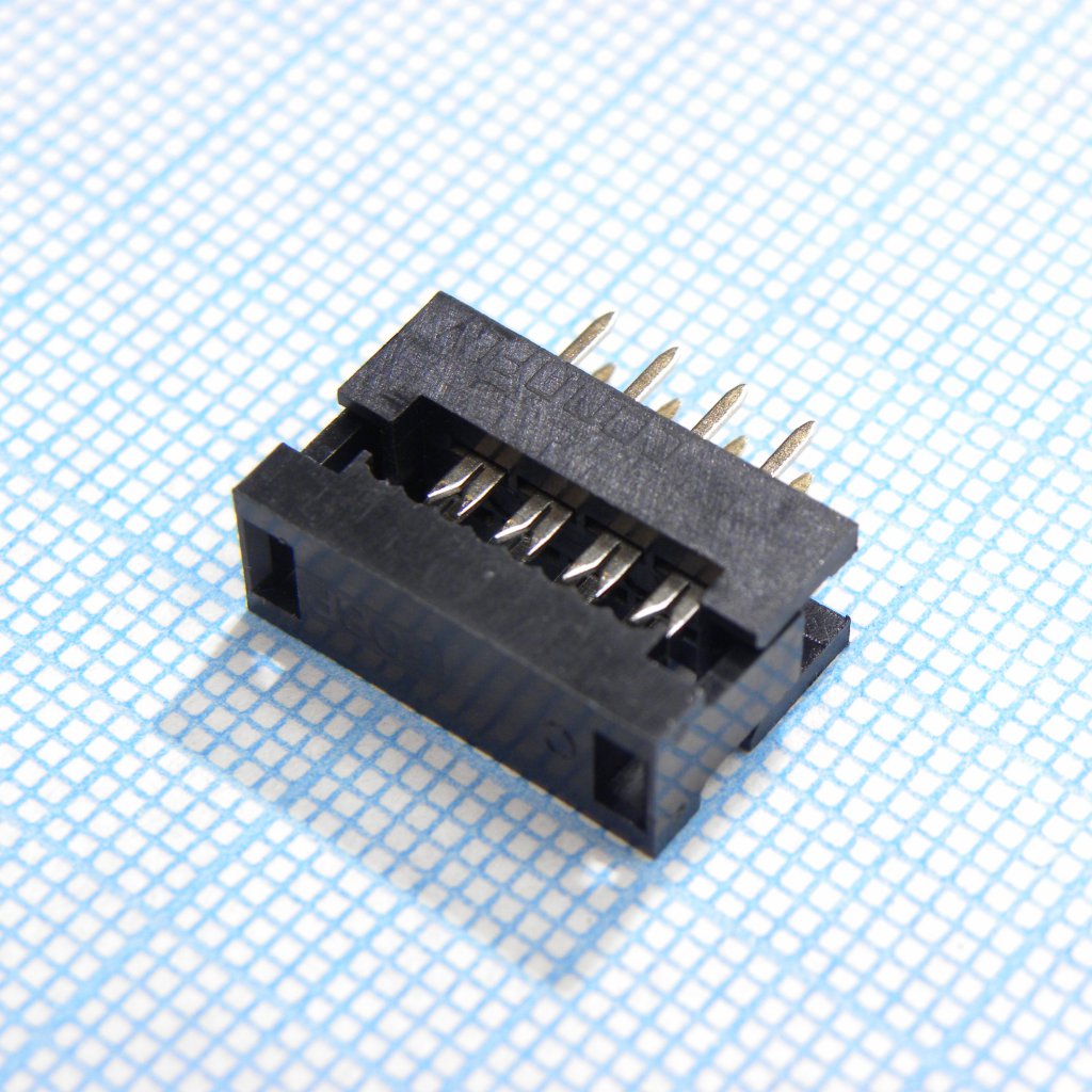 FDC разъем для шлейфа на плату 8pin(2x4), шаг 2.54мм