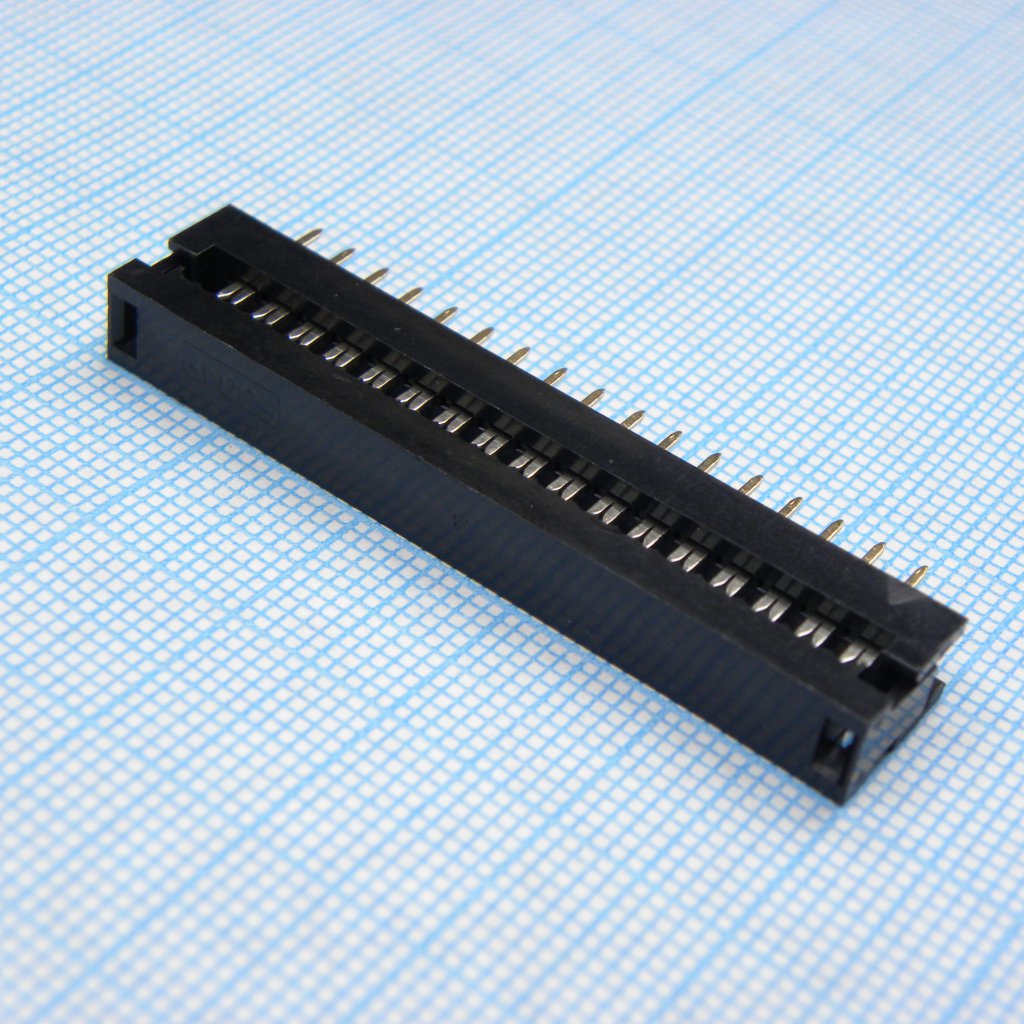FDC разъем для шлейфа на плату 34pin(2x17), шаг 2.54мм