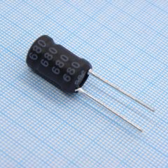 Радиальная индуктивность 68uH 3A 68mOhm DCR p=6.5mm