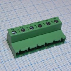 Блок клеммный соединительный. Серия 2EDGKR-7.62 6 контактов