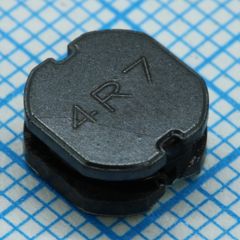 Катушка индуктивности силовая проволочная полуэкранированная 4.7мкГн ±30% 100кГц 13Q-Фактор феррит 4.1A 24мОм по постоянному току лента на катушке